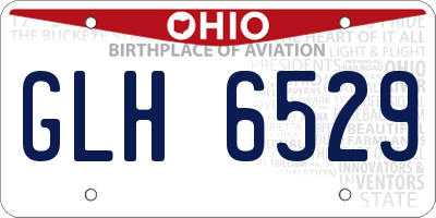 OH license plate GLH6529