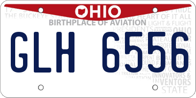 OH license plate GLH6556