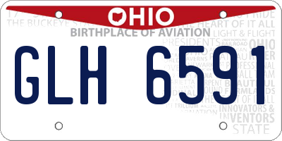 OH license plate GLH6591