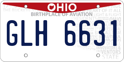OH license plate GLH6631