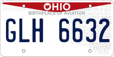 OH license plate GLH6632