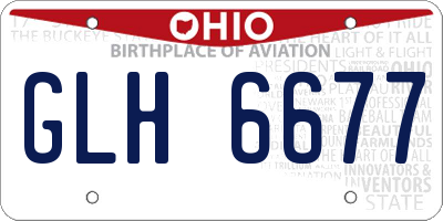OH license plate GLH6677