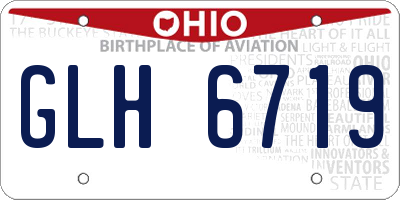 OH license plate GLH6719