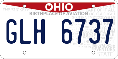 OH license plate GLH6737