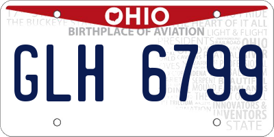 OH license plate GLH6799