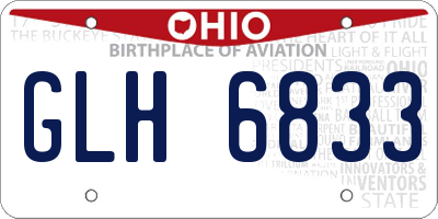 OH license plate GLH6833