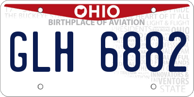 OH license plate GLH6882