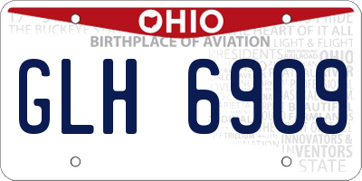 OH license plate GLH6909