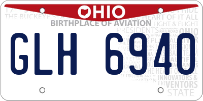 OH license plate GLH6940