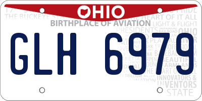 OH license plate GLH6979