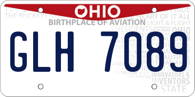 OH license plate GLH7089