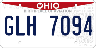 OH license plate GLH7094