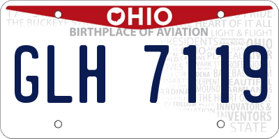 OH license plate GLH7119