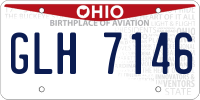 OH license plate GLH7146