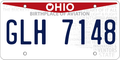 OH license plate GLH7148