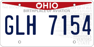 OH license plate GLH7154