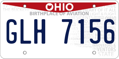 OH license plate GLH7156