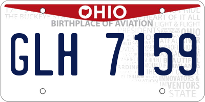 OH license plate GLH7159