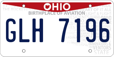 OH license plate GLH7196