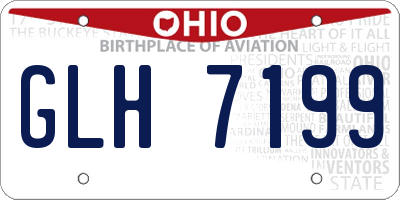 OH license plate GLH7199