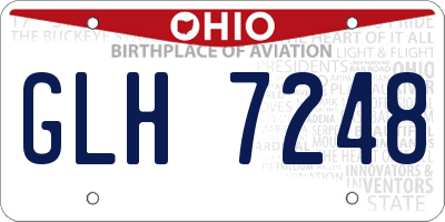 OH license plate GLH7248