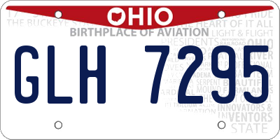 OH license plate GLH7295