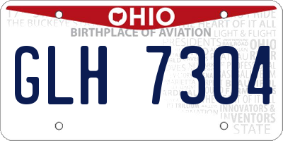 OH license plate GLH7304