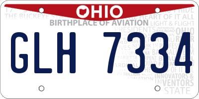 OH license plate GLH7334