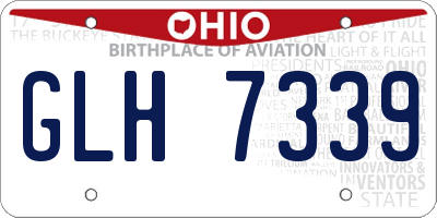 OH license plate GLH7339