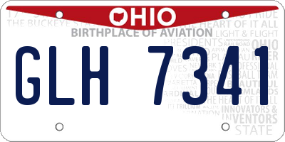 OH license plate GLH7341