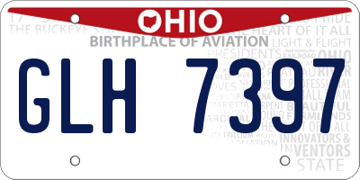 OH license plate GLH7397