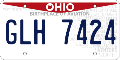 OH license plate GLH7424