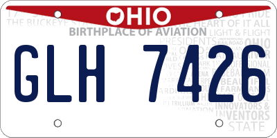 OH license plate GLH7426