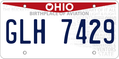 OH license plate GLH7429