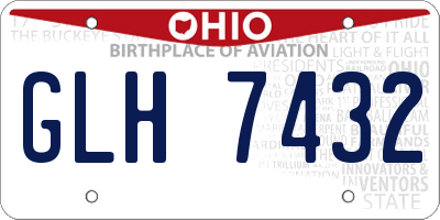 OH license plate GLH7432
