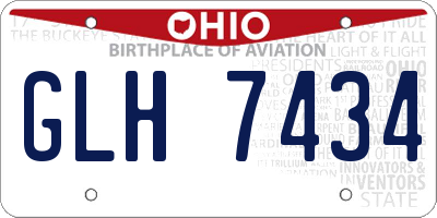 OH license plate GLH7434