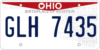 OH license plate GLH7435