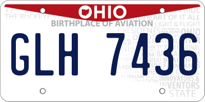 OH license plate GLH7436