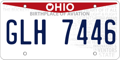 OH license plate GLH7446