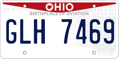 OH license plate GLH7469
