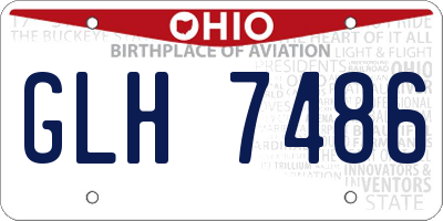 OH license plate GLH7486