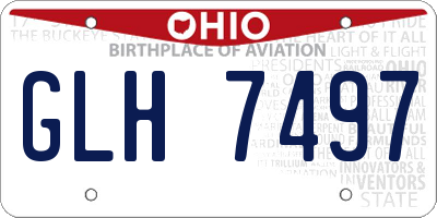 OH license plate GLH7497