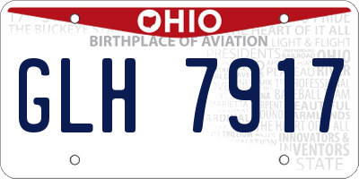 OH license plate GLH7917