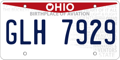 OH license plate GLH7929
