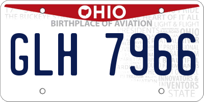 OH license plate GLH7966