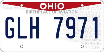 OH license plate GLH7971