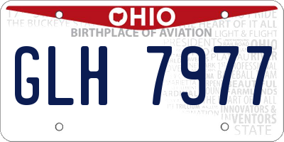 OH license plate GLH7977