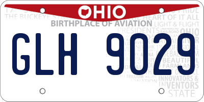 OH license plate GLH9029