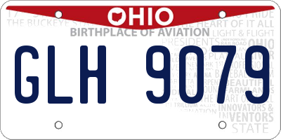OH license plate GLH9079