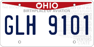 OH license plate GLH9101